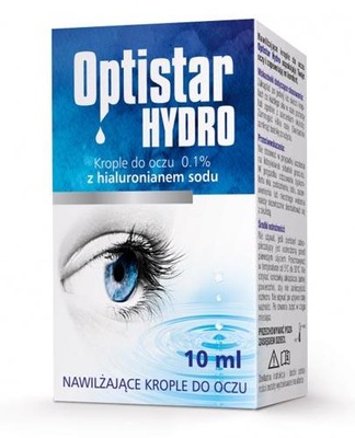 OPTISTAR HYDRO Nawilżające krople do oczu 10 ml