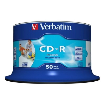 Płyta CD Verbatim 43438 (700MB; 52x; 50szt.; Cake)