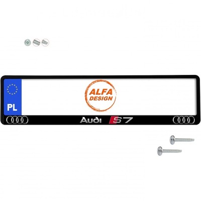 CUADRO TABLAS REJESTRACYJNEJ AUDI S7 LIMITED 1 PIEZAS WKRETY REGALO  