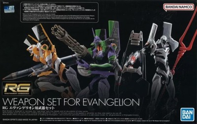 RG Weapon Set of Evangelion Bandai Zestaw Broni