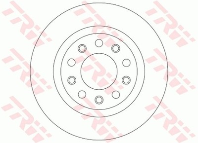 DISCO DE FRENADO ALFA PARTE TRASERA GIULIETTA 1,6-2,0 JTDM 10- POWLEKANE DF8070  