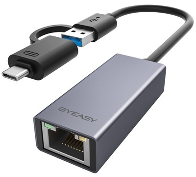 BYEASY USB C ETHERNET ADAPTER GIGABIT USB LAN