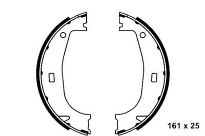 Ate гальмівні колодки гальмівні kpl. задня bmw 3 e36 , z1, z3 фото №1