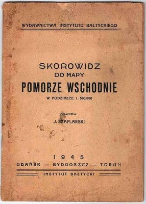 Skorowidz do mapy Pomorze Wschodnie 1:500000 1945