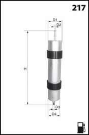 ФІЛЬТРА ТОПЛИВА MECAFILTER ELE6026