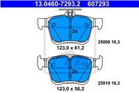 ATE КОЛОДКИ ТОРМОЗНЫЕ ЗАДНИЙ AUDI A3 12- AUDI A3 8V 12-/VW GOLF VII 12-/VW