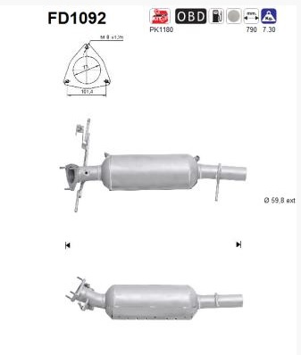 Фільтр часток твердих dpf land rover freelander фото №1