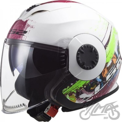 CASCO LS2 OF570 VERSO SPRING WHITE PINK S  