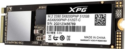 Dysk SSD Adata XPG SX8200 PRO 512GB M.2 PCIe