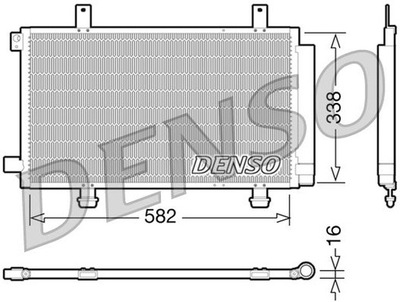 RADUADOR KLIM SUZUKI SX4 DENSO DCN47002 DENSO DCN47002 SKRAPLACZ,  