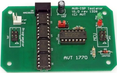 Izolator programatora ISP dla AVR, DIY, AVT1770 B