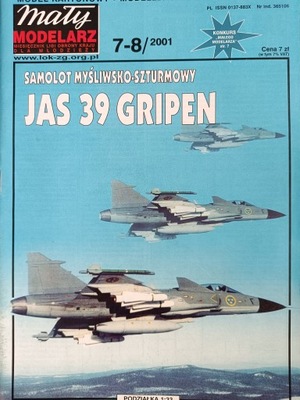 Mały Modelarz 7-8/2001 samolot JAS 39 GRIPEN