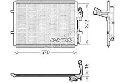 DENSO КОНДЕНСАТОР КОНДИЦИОНЕРА MAZDA 3 5 1.6D 12.08-