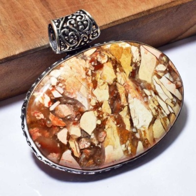 JASPIS BREKCJA - DUŻA ZAWIESZKA