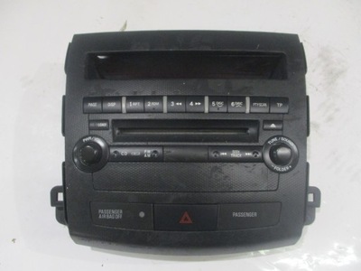 Рамка панель керування радіо cd citroen c-crosser фото №1