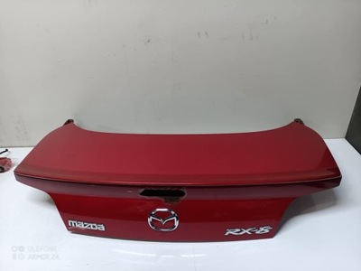 Крышка багажника задняя mazda rx8 задняя rx-8 czerwona цвет 27a фото №1