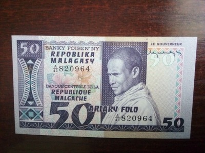 Banknot 50 ariary Madagaskar
