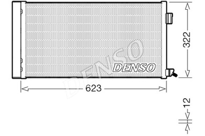 DENSO KONDENSATORIUS KONDICIONAVIMO JAGUAR F-PACE 2.0 02.17- 