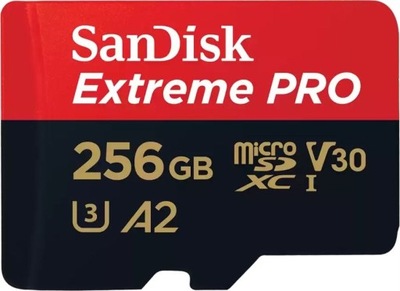 Extreme PRO MicroSDXC 256 GB Class 10 UHSI/U3 A2