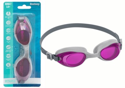Okulary Do Pływania Gogle Różowe Bestway 21051