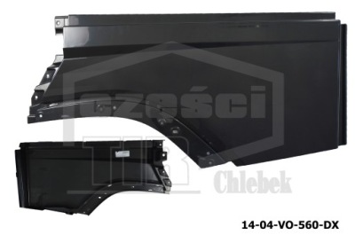 Підкрилок bok volvo fh s-4 ліва суцільні 82166367 фото №1