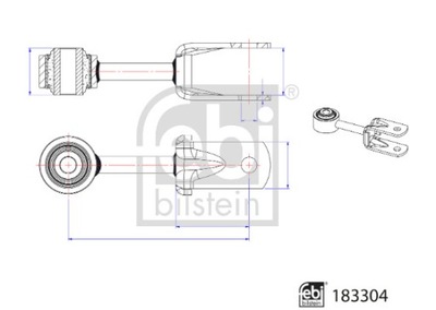 СОЕДИНИТЕЛЬ STAB. VW T. CRAFTER II 09- 16- MAN TGE 11- 16- LE- PR 135MM