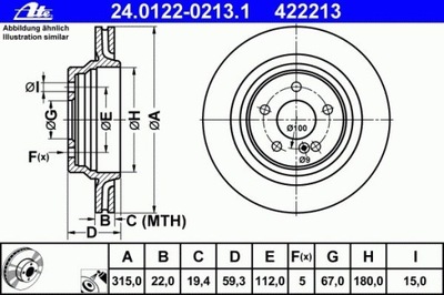 ДИСК ТОРМОЗНОЙ MERCEDES W220 S-KLASA 99-05 ЗАД