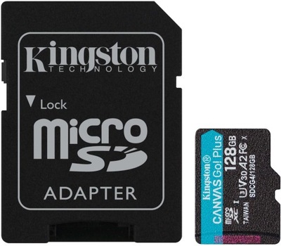 Karta pamięci microSD 64GB Kingston CanvasGo! Plus A2 U3 V30
