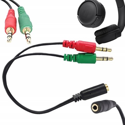 ADAPTER PRZEJŚCIÓWKA JACK DO SŁUCHAWEK MIKROFONU
