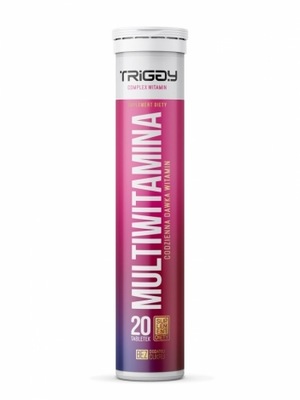 Triggy Multiwitamina smak truskawkowy 20 tabletek musujących