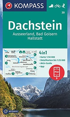 KOMPASS Wanderkarte 20 Dachstein, Ausseerland, Bad