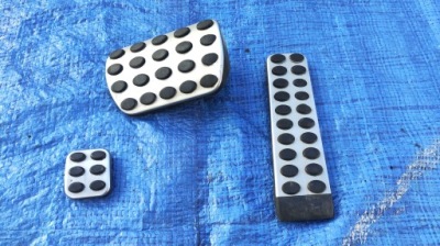 Накладки на педали amg комплект оригинальные mercedes sl r230 w230 фото №1