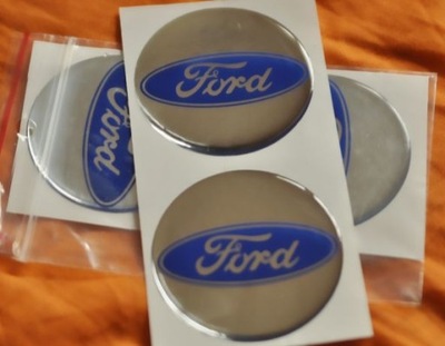 EMBLEMATY FORD PEGATINAS LOGOTIPO AL LLANTAS TAPACUBOS 55MM  