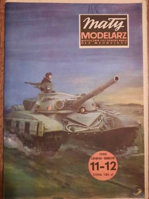 MAŁY MODELARZ CZOŁG ŚREDNI T - 72 11-12/85