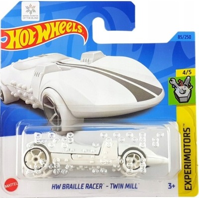 Hot Wheels - HW BRAILLE RACER - TWIN MILL biały