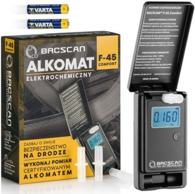 Alkomat BACscan 9000 Professional + ustniki AL-CAO-CA9000P za 309 zł z  Warszawa -  - (12034024236)