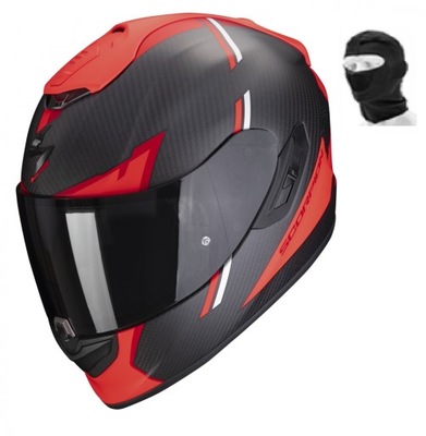 SCORPION KASK EXO-1400 EVO CARBON KENDAL MAT BK-RD M