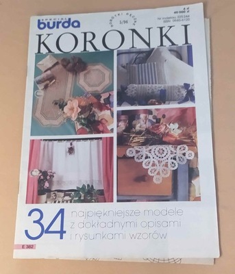 Czasopismo Burda koronki 5/96