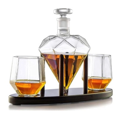 Karafka ze szklankami zestaw do whisky