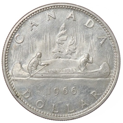 1 dolar - Elżbieta II - D G Regina - Kanada - 1966