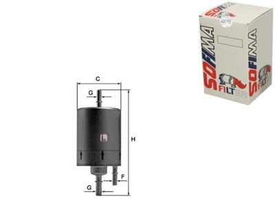 FILTRO COMBUSTIBLES SOFIMA 6853 PP8366 G10215 H224WK  