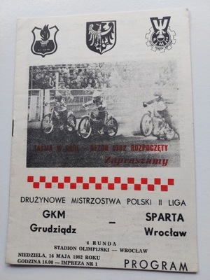 1982 SPARTA WROCŁAW-GKM GRUDZIĄDZ