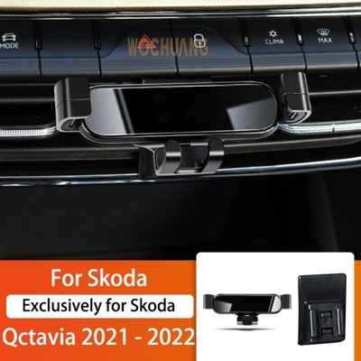 BRACKET AUTTO ON PHONE KOMORKOWY FOR SKODA OCTAVIA 15-2022 ROTARY GPS TO 360 STOPNI  