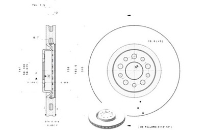 DISCOS DE FRENADO 2SZT. CITROEN C8 FIAT ULYSSE LANC  