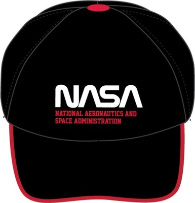 CZAPKA Z DASZKIEM 56 cm NASA BLACK BEJSBOLÓWKA AST