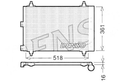 CONDENSER AIR CONDITIONER CITROEN XSARA PICASSO PEUGE  