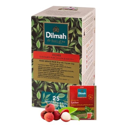 Herbata czarna Dilmah Liczi 25 Kopert