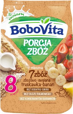 BoboVita Porcja Zbóż kaszka mleczna, 7 zbóż