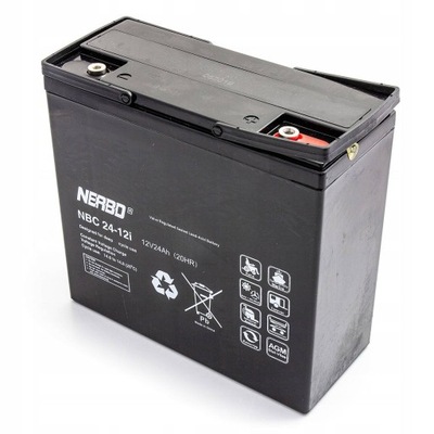Akumulator NERBO NBC 24-12 12V 24Ah AGM