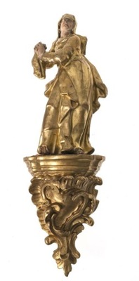 Rzeźba świętej na postumencie Niemcy, XVIII wiek